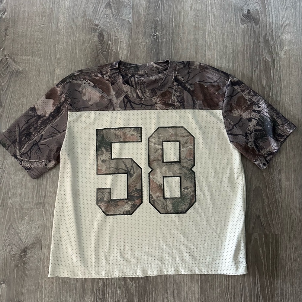 Hollister Boxy Crop Jersey Tee | Small